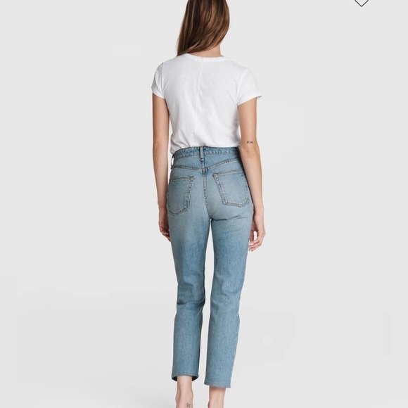Rag & Bone Nina High Rise Tulip Ankle Cigarette Jeans Size 28 - Picture 3 of 16